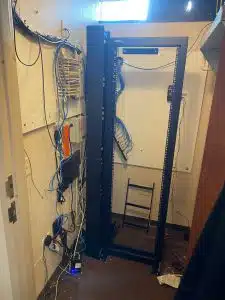 Before CompuShooter Services - Working on Network Cabling 3