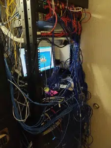 Before CompuShooter Services - Network Cable Messed 2