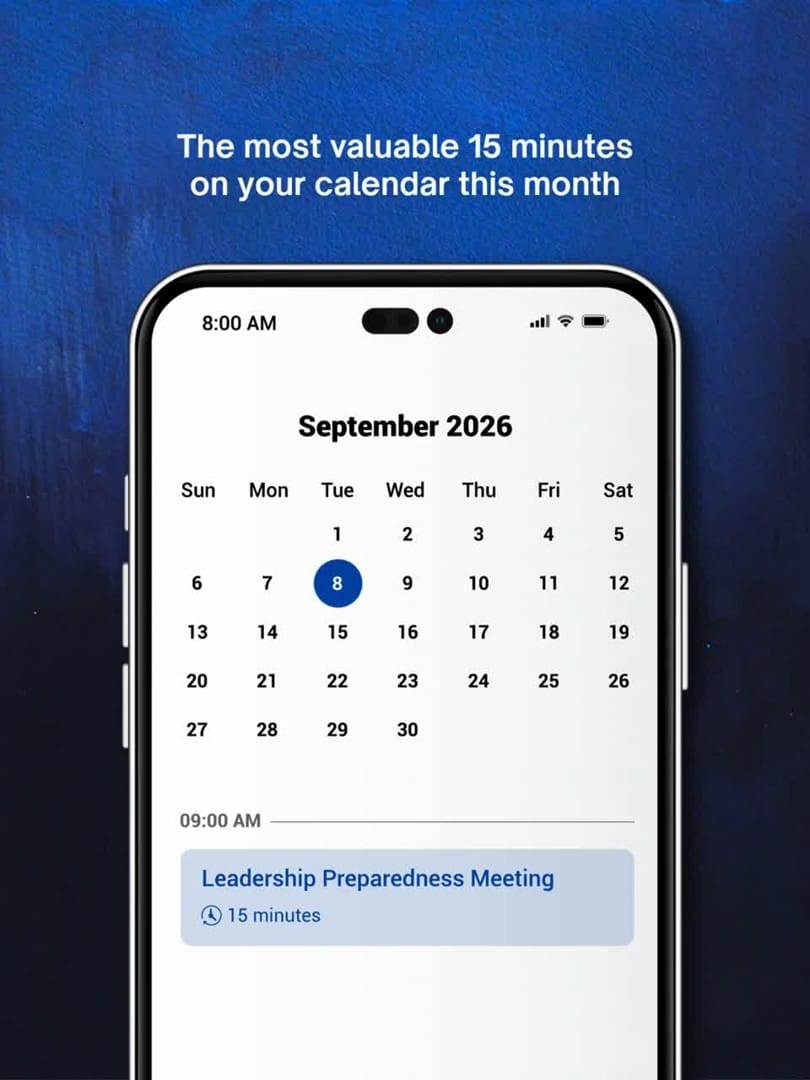 The 15-Minute Meeting Every Leadership Team Should Have mobile calendar